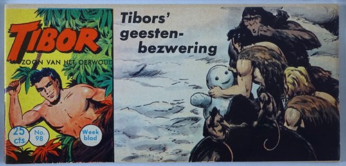 Tibor - Zoon van het Oerwoud 98 - Tibor`s geestenbezwering, Softcover, Eerste druk (1961) (Metropolis)