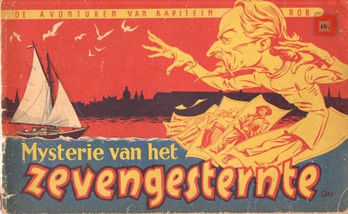 Kapitein Rob 10 - Mysterie van het Zevengesternte, Softcover, Eerste druk (1949), Kapitein Rob - Eerste Nederlandse Serie (Het Parool)