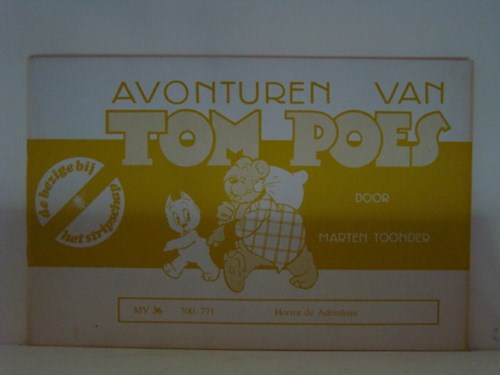 Bommel en Tom Poes - Stripschap serie 36 - Horror de ademloze, Softcover, Eerste druk (1977) (De Bezige Bij)