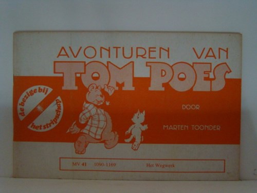 Bommel en Tom Poes - Stripschap serie 41 - Het wegwerk, Softcover, Eerste druk (1978) (De Bezige Bij)