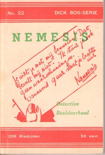 Dick Bos - Ten Hagen 22 - Nemesis, Softcover, Eerste druk (1947), Ten Hagen - 1e serie (Ten Hagen)