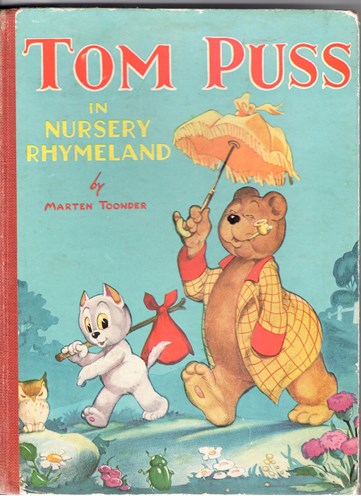 Bommel en Tom Poes - Anderstalig  - Tom Puss in Nursery Rhymeland, Hardcover, Eerste druk (1948) (Birn Brothers)