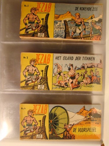 Jezab 3 - Het eiland der titanen, Softcover, Eerste druk (1954) (Walter Lehning)