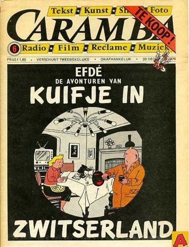 Caramba 6 - Kuifje in Zwitserland, Softcover, Eerste druk (1978) (Van Deutekom Publicaties)