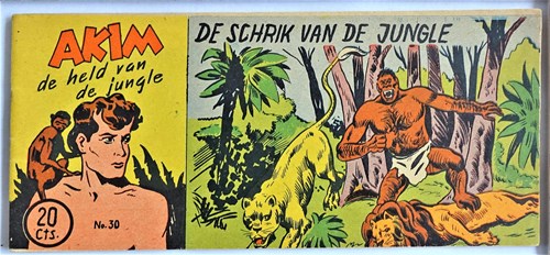 Akim - Held van de jungle, de 30 - De schrik van de jungle, Softcover, Eerste druk (1954) (Walter Lehning)