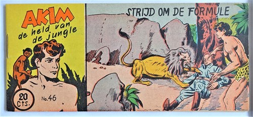 Akim - Held van de jungle, de 46 - Strijd om de formule, Softcover, Eerste druk (1954) (Walter Lehning)