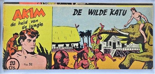 Akim - Held van de jungle, de 52 - De wilde katu, Softcover, Eerste druk (1954) (Walter Lehning)