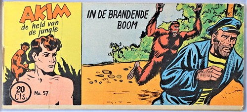Akim - Held van de jungle, de 57 - In de brandende boom, Softcover, Eerste druk (1954) (Walter Lehning)