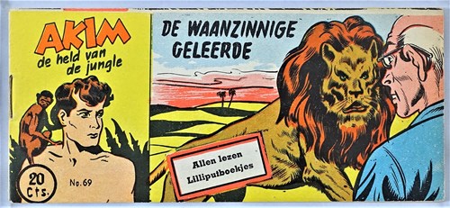 Akim - Held van de jungle, de 69 - De waanzinnige geleerde, Softcover, Eerste druk (1954) (Walter Lehning)