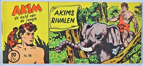 Akim - Held van de jungle, de 76 - Akims rivalen, Softcover, Eerste druk (1954) (Walter Lehning)
