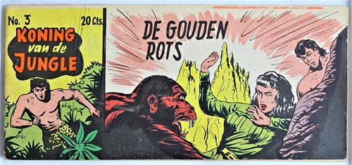 Akim - Koning van de Jungle 3 - De gouden rots, Softcover, Eerste druk (1955) (Walter Lehning)