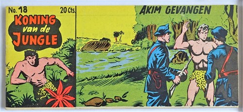 Akim - Koning van de Jungle 18 - Akim gevangen, Softcover, Eerste druk (1955) (Walter Lehning)