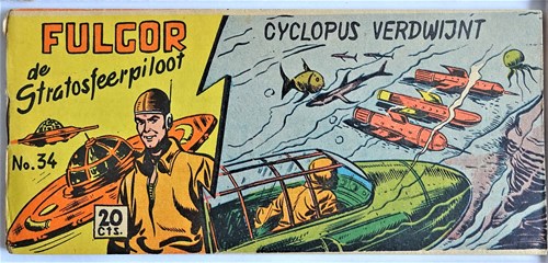 Fulgor 34 - Cyclopus verdwijnt, Softcover, Eerste druk (1954) (Walter Lehning)