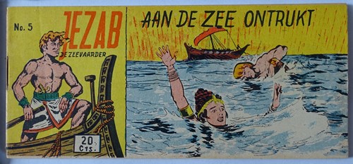 Jezab 5 - Aan de zee ontrukt, Softcover, Eerste druk (1954) (Walter Lehning)