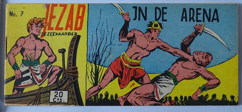 Jezab 7 - In de arena, Softcover, Eerste druk (1954) (Walter Lehning)