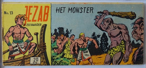 Jezab 13 - Het monster, Softcover, Eerste druk (1954) (Walter Lehning)