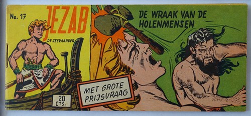 Jezab 17 - De wraak van de holenmensen, Softcover, Eerste druk (1954) (Walter Lehning)