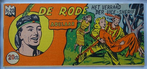 Rode Adelaar 28 - Het verraad der vice-sherif, Softcover, Eerste druk (1954) (Walter Lehning)