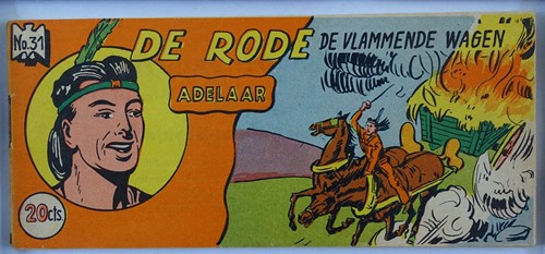 Rode Adelaar 31 - De vlammende wagen, Softcover, Eerste druk (1954) (Walter Lehning)