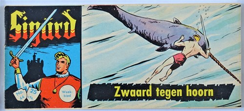 Sigürd - Eerste reeks 44 - Zwaard tegen hoorn, Softcover, Eerste druk (1960) (Metropolis)