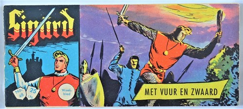 Sigürd - Eerste reeks 48 - Met vuur en zwaard, Softcover, Eerste druk (1960) (Metropolis)