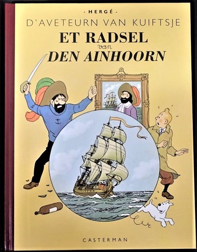 Kuifje - Anderstalig/Dialect   - Et radsel van den Ainhoorn - Oostends, Hardcover (Casterman)