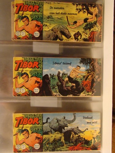 Tibor - Zoon van het Oerwoud 6 - De meester van het dode moeras, Softcover, Eerste druk (1959) (Walter Lehning)