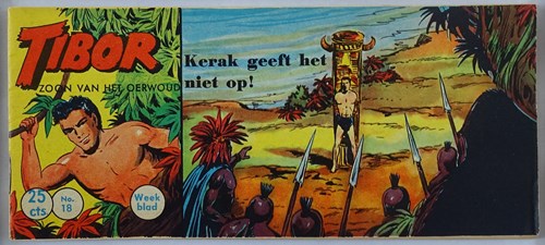 Tibor - Zoon van het Oerwoud 18 - Kerak geeft het niet op !, Softcover, Eerste druk (1959) (Walter Lehning)