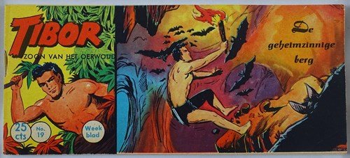 Tibor - Zoon van het Oerwoud 19 - De geheimzinnige berg, Softcover, Eerste druk (1959) (Walter Lehning)