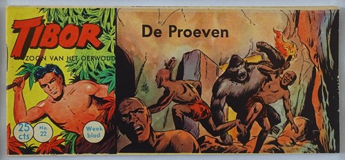 Tibor - Zoon van het Oerwoud 22 - De proeven, Softcover, Eerste druk (1959) (Walter Lehning)