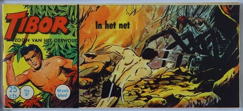 Tibor - Zoon van het Oerwoud 37 - In het net, Softcover, Eerste druk (1960) (Metropolis)
