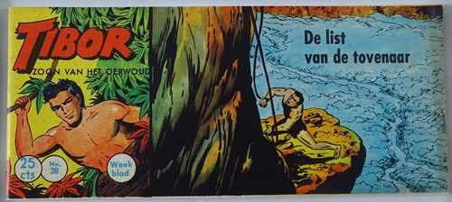 Tibor - Zoon van het Oerwoud 38 - De list van de tovenaar, Softcover, Eerste druk (1960) (Metropolis)