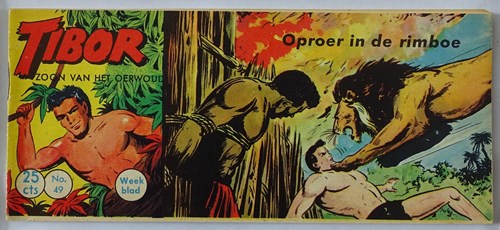 Tibor - Zoon van het Oerwoud 49 - Oproer in de rimboe, Softcover, Eerste druk (1960) (Metropolis)