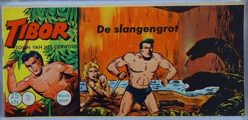 Tibor - Zoon van het Oerwoud 57 - De slangengrot, Softcover, Eerste druk (1960) (Metropolis)