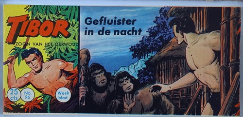 Tibor - Zoon van het Oerwoud 96 - Gefluister in de nacht, Softcover, Eerste druk (1961) (Metropolis)