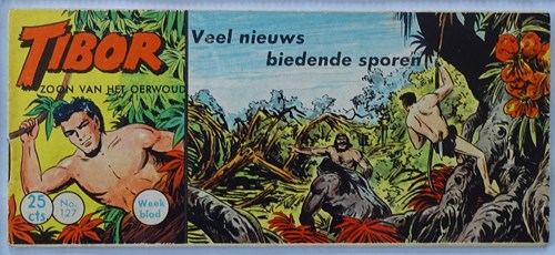 Tibor - Zoon van het Oerwoud 127 - Veel nieuws biedende sporen, Softcover, Eerste druk (1961) (Metropolis)