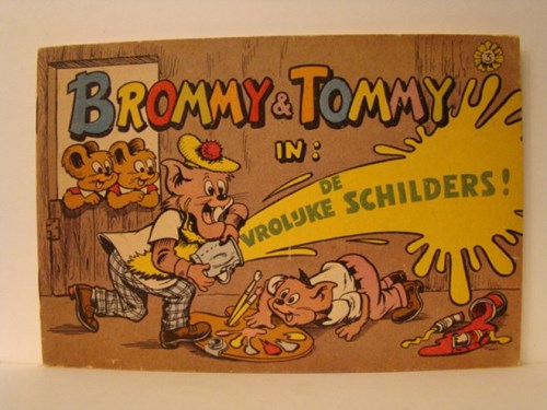 Brommy en Tommy 3 - Brommy en Tommy in : De Vrolijke Schilders !, Softcover, Eerste druk (1960) (Het Parool)