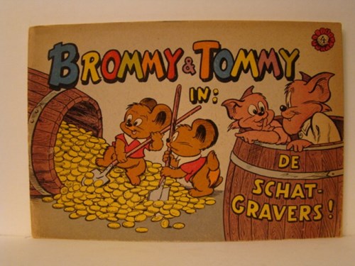 Brommy en Tommy 4 - De schatgravers, Softcover, Eerste druk (1960) (Het Parool)