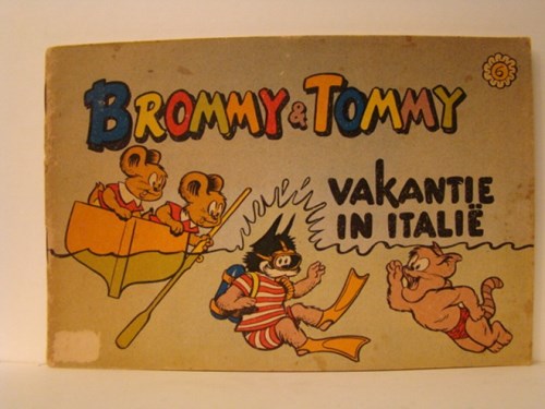 Brommy en Tommy 6 - Vakantie in Italië, Softcover, Eerste druk (1961) (Het Parool)