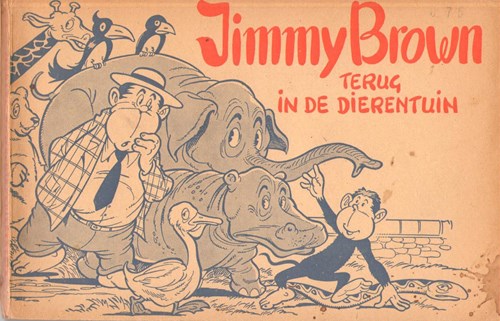Jimmy Brown - Goede Boek 6 - Jimmy Brown terug in de dierentuin, Softcover, Eerste druk (1956) (Het Goede Boek)