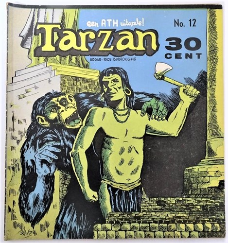 Tarzan - ATH 12 - De wraak van Batu-Az !, Softcover, Eerste druk (1956) (A.T.H.)