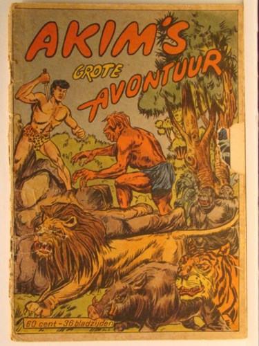 Akim 1 - Akim`s grote avontuur, Softcover, Eerste druk (1954), Akim - Liliput avonturenverhaal (Walter Lehning)