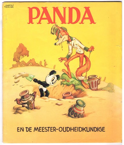Panda 3 - Panda en de meester-oudheidkundige, Softcover, Eerste druk (1953), Panda, de Muinck/H. Courant (De Muinck & co)