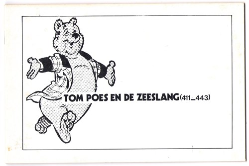 Bommel en Tom Poes - Illegale uitgaven  - Tom Poes en de zeeslang, Softcover, Eerste druk (1974) (Onbekend)