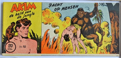Akim - Held van de jungle, de 10 - Jacht op mensen, Softcover, Eerste druk (1953) (Walter Lehning)