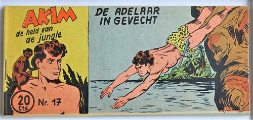 Akim - Held van de jungle, de 17 - De adelaar in gevecht, Softcover, Eerste druk (1953) (Walter Lehning)