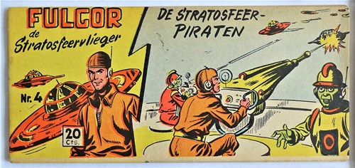 Fulgor 4 - De strato-sfeer piraten, Softcover, Eerste druk (1954) (Walter Lehning)