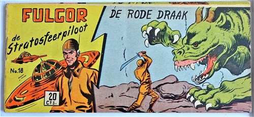 Fulgor 18 - De rode draak, Softcover, Eerste druk (1953) (Walter Lehning)