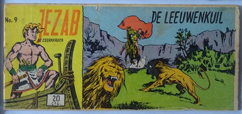 Jezab 9 - De leeuwenkuil, Softcover, Eerste druk (1954) (Walter Lehning)