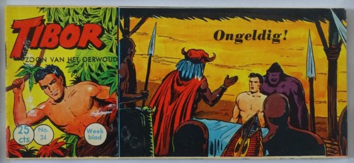 Tibor - Zoon van het Oerwoud 24 - Ongeldig !, Softcover, Eerste druk (1960) (Metropolis)